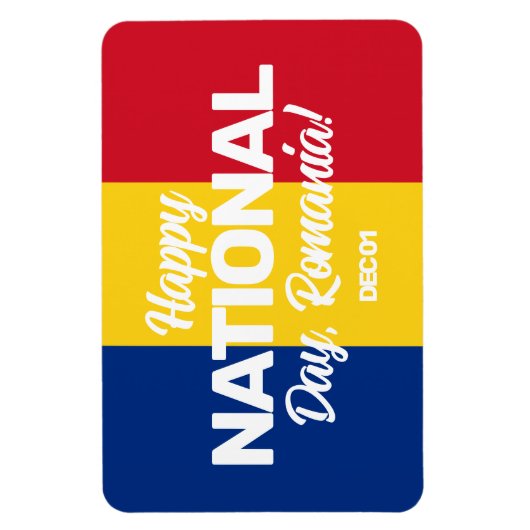 Roemeense staatsvlag magneet (Verticaal)