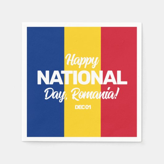 Roemeense staatsvlag servet (Voorkant)