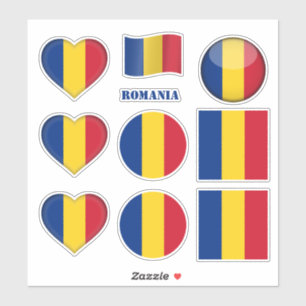 Roemeense stickers & Roemeense vlag, Hart /sport
