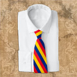 Roemeense Stropdassen, mode Roemeense vlag Stropdas<br><div class="desc">Stropdas: Patriottische Roemeense vlaggen mode en Roemeense business design - hou van mijn land,  kantoor,  reizen,  nationale patriotten/sportfans</div>