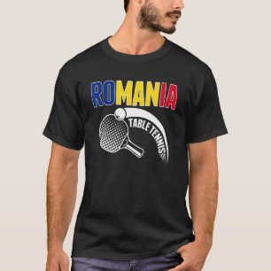 Roemeense Tafeltennis  Ondersteun Roemeense Ping P T-shirt