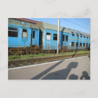 Roemeense trein briefkaart