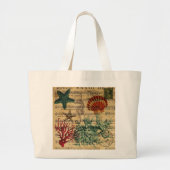 roemeense tropische kustzeepaardzeester grote tote bag (Voorkant)