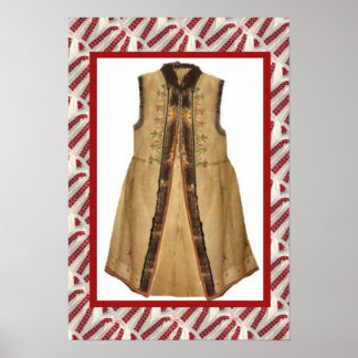 Roemeense vaartuigen, geborduurd over jas poster