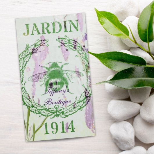 roemeense vintage bijen in frankrijk visitekaartje