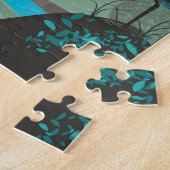Roemeense vintage landschap reisposter legpuzzel (Zijkant)