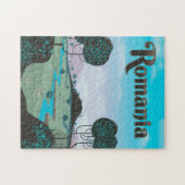 Roemeense vintage landschap reisposter legpuzzel (Horizontaal)