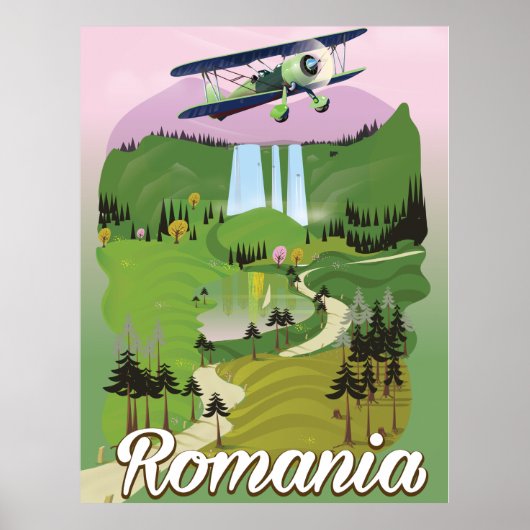 Roemeense vintage reisposter poster (Voorkant)