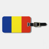 Roemeense vlag bagagelabel (Voorkant horizontaal)