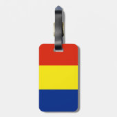 Roemeense vlag bagagelabel (Achterkant verticaal)