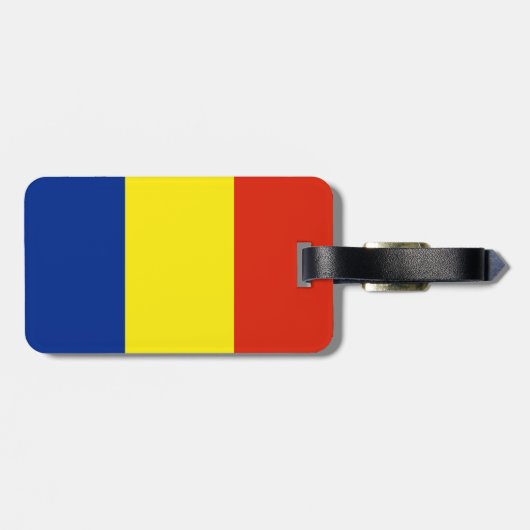 Roemeense vlag bagagelabel (Achterkant horizontaal)
