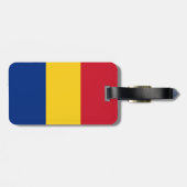 Roemeense vlag bagagelabel (Achterkant horizontaal)