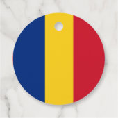 Roemeense vlag bedankjes labels (Achterkant)