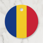 Roemeense vlag bedankjes labels (Voorkant)