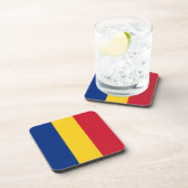 Roemeense vlag bier onderzetter (Rechterzijde)
