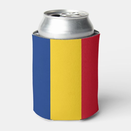 Roemeense vlag blikjeskoeler (Blikje Voorkant)