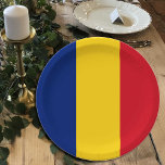 Roemeense vlag borden, partij, sport, Roemenië Papieren Bordje<br><div class="desc">Papieren Borden: Roemeense Vlag & Roemenië feest - hou van mijn land, vaderdag, vakantie, patriotten / sportfans</div>
