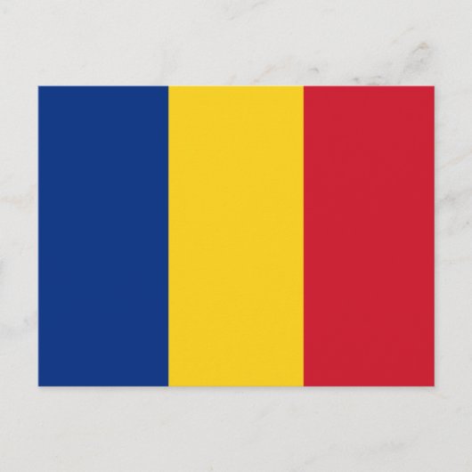 Roemeense vlag briefkaart (Voorkant)