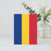 Roemeense vlag briefkaart (Staand voorkant)