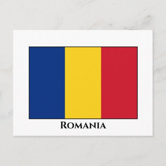 Roemeense vlag briefkaart (Voorkant)