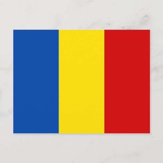 Roemeense vlag briefkaart (Voorkant)