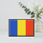 Roemeense vlag briefkaart (Staand voorkant)