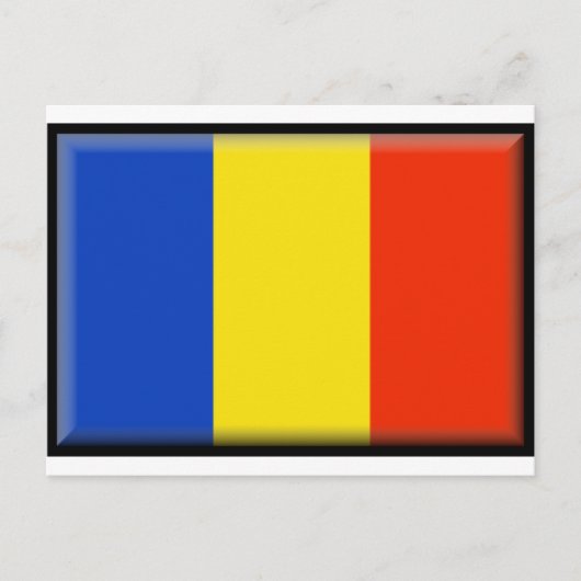 Roemeense vlag briefkaart (Voorkant)