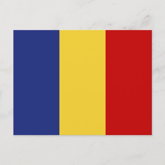 Roemeense vlag briefkaart (Voorkant)