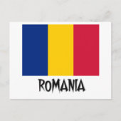 Roemeense vlag briefkaart (Voorkant)