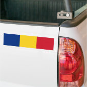 Roemeense vlag bumpersticker (Op Truck)