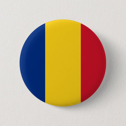 Roemeense vlag Button (Voorkant)