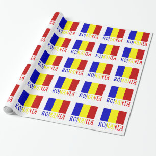 Roemeense vlag cadeau cadeaupapier