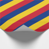 Roemeense vlag cadeaupapier (Hoek)