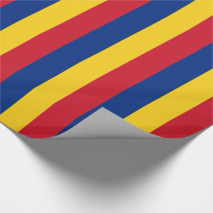 Roemeense vlag cadeaupapier
