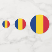 Roemeense vlag confetti (Voorkanten)