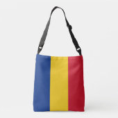 Roemeense vlag crossbody tas (Achterkant)