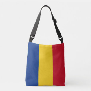 Roemeense vlag crossbody tas