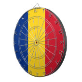 Roemeense vlag dartbord (Voorkant Rechts)