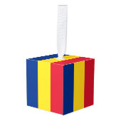 Roemeense vlag decoratie (Voorkant hoekig)