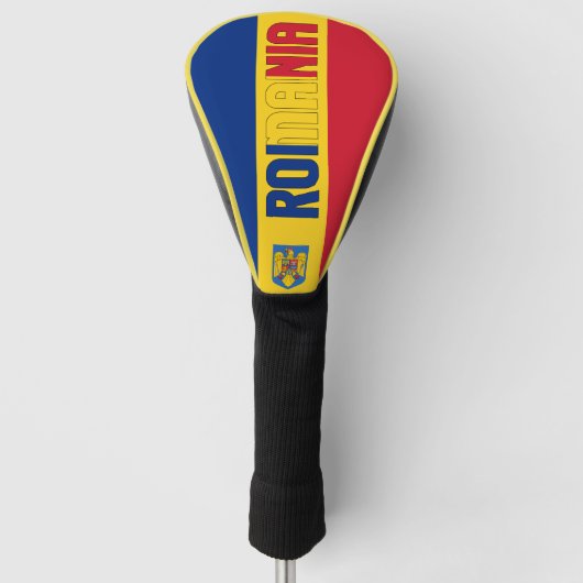 Roemeense vlag: een prachtig patriottisch golfheadcover (Voorkant)