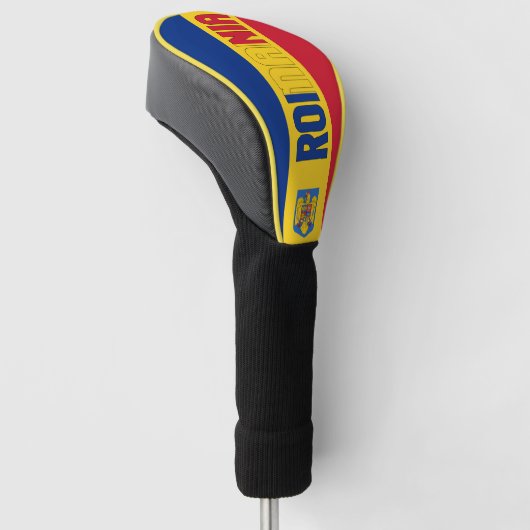 Roemeense vlag: een prachtig patriottisch golfheadcover (Schuin)
