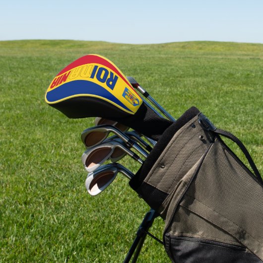 Roemeense vlag: een prachtig patriottisch golfheadcover (Insitu)