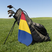 Roemeense vlag en golf Roemenië/sport Boekarest Golfhanddoek (Groen)