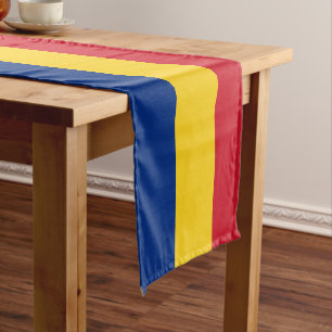 Roemeense vlag en sportliefhebber decor/Roemenië t Korte Tafelloper