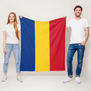 Roemeense vlag fleece deken