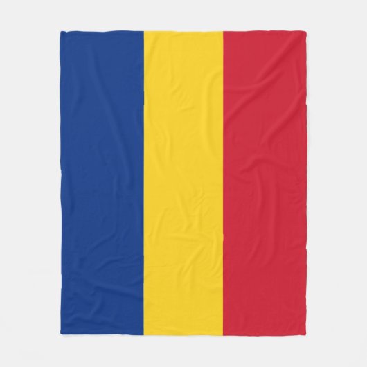 Roemeense vlag fleece deken (Voorkant)