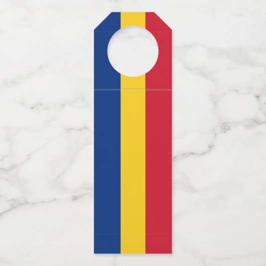 Roemeense vlag flessenhanger (Voorkant)