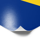 Roemeense vlag foto afdruk (Hoek)