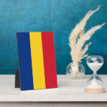 Roemeense vlag fotoplaat<br><div class="desc">Een ideaal geschenk voor al diegenen die patriottisch zijn van hun land!</div>