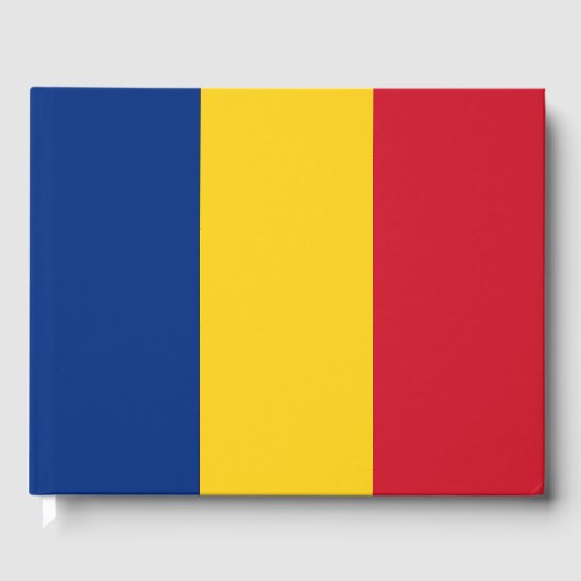 Roemeense vlag gastenboek (Voorkant)